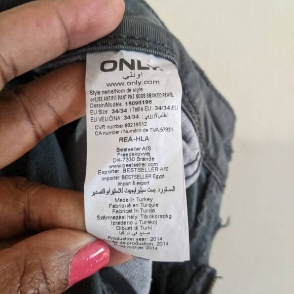 Only & Sons Onilise Jeans Men's Size 34 Gray Antifit Skinny Stretch Denim NWT - Picture 6 of 14